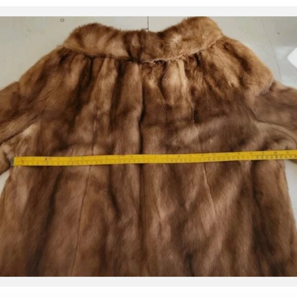 Beautiful Authentic Fur Coat Jacket Bohemian Vintage Boho Chic brown antique - Picture 6 of 10